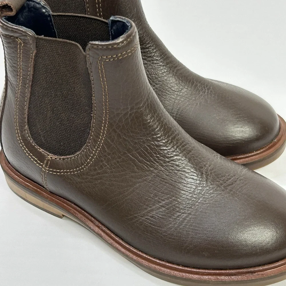 Zara Ankle Boots Little Kids EU 28 / US 11 Dark Brown Pebbled Pull On